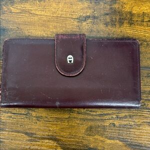 Etienne Aigner Deep Red Leather Accessory